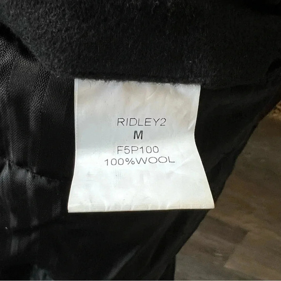 Cardinal of Canada Mens Jacket Medium Black Wool Blend Quilted Full Zip Overcoat - Picture 2 of 16